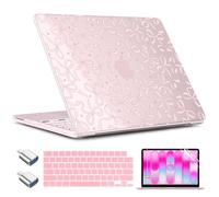 TWOLSKOO - Case for MacBook Neo 13 Inch 2026 A3404 A18 Pro Chip, Plastic Pattern Hard Shell with Type C Adapter, 2 Webcam Covers, Keyboard Cover and Screen Protector