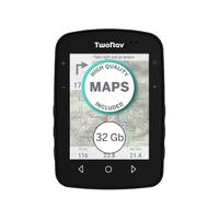 TwoNav Terra (32 GB), GPS bike computer with 3.7-inch wide screen for mountain, hiking, MTB, bicycle with maps included. Colour Turquoise