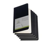 TWONE Pocket Notebook, 6 Pack Softcover Mini Notebooks 3.5" x 5.5" Black Notebook Small Memo Notepad for Men Women Kids Traveler Author, 30 Sheets,60 Lined Pages