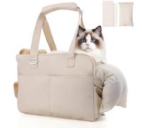 TWOOKTY Cat, Dog Carrier for Small Medium Cats Puppies up to 13 Lbs, Airline Approved Pet Carrier Soft Sided, Collapsible Travel Puppy Carrier with Removable Cotton Pad