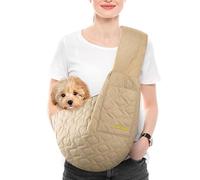 TWOOKTY Dog and Cat Sling Carrier - Hands Free Pet Papoose Bag, Puppy Carrier Purse with Storage Pocket, Travel Safety Harness Machine Washable for Puppy, Small Dogs Cats Outdoor fluffybaby Series