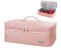 TWOOKTY Double-Layer Travel Carrying Case Portable Storage Organizer Bag for women, Compatible with Revlon One-Step Hair Dryer and Volumizer Hot Air Brush and Attachments Scandihome Series (Bag Only)