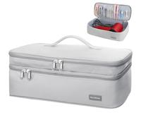 TWOOKTY Double-Layer Travel Carrying Case Portable Storage Organizer Bag for Women, Compatible with Revlon One-Step Hair Dryer and Volumizer Hot Air Brush and Attachments Scandihome Series (Bag Only)