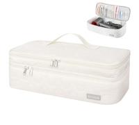 TWOOKTY Double-Layer Travel Carrying Case Portable Storage Organizer Bag for Women, Compatible with Revlon One-Step Hair Dryer and Volumizer Hot Air Brush and Attachments Scandihome Series (Bag Only)