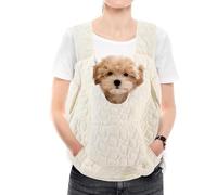 TWOOKTY Pet Carrier Backpack, Adjustable Pet Front Cat Dog Carrier Backpack Travel Bag for Traveling Hiking Camping for Small Medium Dogs Cats Puppies Up to 13lbs Beige