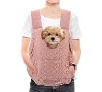 TWOOKTY Pet Carrier Backpack, Adjustable Pet Front Cat Dog Carrier Backpack Travel Bag for Traveling Hiking Camping for Small Medium Dogs Cats Puppies Up to 13lbs Pink