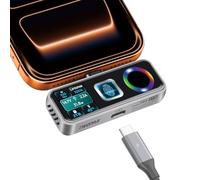 TWOPAN 2TB MagSafe Fingerprint SSD for iPhone 15/16/17, External Storage Records ProRes 4K 60fps Directly, 1050MB/s Ultra-Fast Transfer, PD Charging, AR Glasses Ready, for iPhone, Mac, PC, Steam Deck