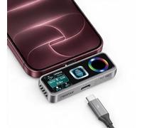 TWOPAN 2TB Magsafe Pro SSD, Fingerprint, Cooling Fan, 40W PD, 990MB/s Read | Support ProRes 4K 60fps Video, for iPhone 18/17/16 Pro/Pro Max, AR Glasses, USB-C port for PD3.0 charging 40W, DP 1.4...