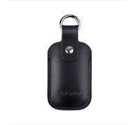 TWOPAN Genuine Leather SSD Case - Portable Hand-Stitched Protective Pouch for 512GB/1TB/2TB SSD, Lightweight Travel Organizer with Secure Snap Closure & O-Ring Clip, Anti-Scratch, Dust Protection