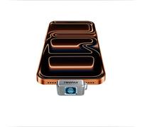TWOPAN Nano SSD 256GB, External SSD Storage USB C Flash Drive with Fingerprint Lock, Up to 450MB/s, Design for iPhone 17/16/15, MacBook, iPad, Steam Deck, PS5, Selfie Stick, Android, Travel & Backup