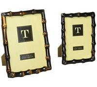 Two's Company 8412 Set of 2 Bamboo Photo Frames Includes 4x6 & 5x7