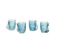 Two's Company Swim Like A Mermaid Mermaid Tail Shot Glasses in Gift Box, Set of 4
