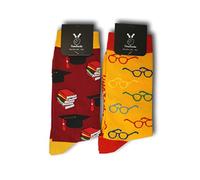 TwoSocks Funny socks, student gift, study gift, study gadgets, unisex socks, one size, 3.5-11 UK