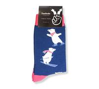 TwoSocks Santa Socks Men & Women Funny and Funny Stockings Gift Cotton One Size, Polar Bear, One Size