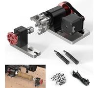 Twotrees TTC 450 CNC Rotary Axis, 4th Axis 360° Rotary Kit with 4-60mm Chuck, Compatible with TTC450 & Most CNC Router Machines, for Carving Cylindrical Objects