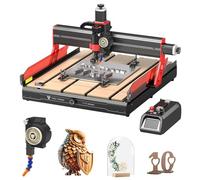 Twotrees TTC6050 500W CNC Milling Machine with 500W Air Cooling Kit, 600 x 500 x 100mm Working Area, Integrated CNC Engraving, No Installation Required