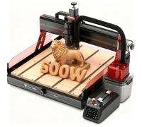 Twotrees TTC6050 500W Multifunction CNC Router for Metal, Wood, Acrylic and MDF, with Vacuum Cleaner Kit to Reduce Dust Particles During Engraving
