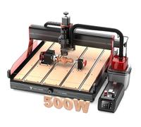 Twotrees TTC6050 500W Multifunction CNC Router Metal Wood Acrylic MDF Milling Machine with 4-Axis Rotation, M1 Vacuum Cleaner Set to Reduce Dust Particles During Operation