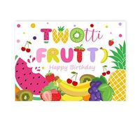 Twotti Frutti Party Backdrop for Photography Tutti Fruity Summer Theme Party Backdrop 5x7ft Fruit 2nd Birthday Decorations