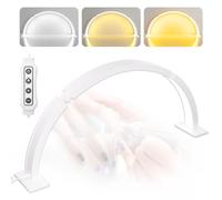 TwoWin Half Moon Light for Nail Desk, 29.5'' 48W Half Moon Nail Tech Desk Lamp for Nails, Tattoo, Eyelash Extensions, Beauty, Arch Light for Nail Techs, Led Lash Light Nail Tech Lamp