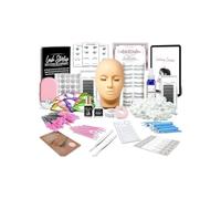 TwoWin Professional Lash Eyelash Extension Kit, Lash Kit for Beginners with 4 pairs Removable Eyelids USB Fan, Training Makeup and Eyelash Graft With Video Tutorials