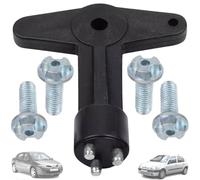 Twowinds Anti-theft Wheel Bolts Screws and Security Key Compatible with Renault Clio Espace Kangoo Megane Opel 7700422600