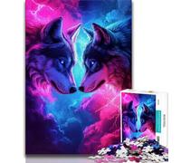 TwoWolves Jigsaw Puzzles for Teenagers,Help The Brain Exercise Addictive Toys to Cultivate Patience A Work of Art 38x26cm