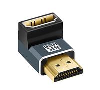 Twozoh 1-Pack HDMI Adapter Up Angle 90 Degree, HDMI Male to Female Connector Support 8K@60Hz, 4K@120Hz 1080p