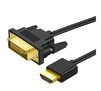 Twozoh 4K HDMI to DVI Cable 3M, Ultra Thin DVI to HDMI Cable Bi Directional Flexible & Hyper Slim 24+1 Male to HDMI Male Cable Support 4K@60HZ/1080P Full HD