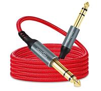 Twozoh Jack 6.35mm to 6.35mm Balanced TRS Stereo Audio Cable, Male to Male 1/4 Inch Guitar Cable 0.5M (Profesional/HiFi)