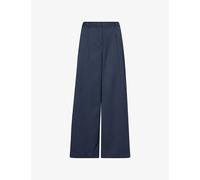 TWP Womens TWP Hudson St Wide-Leg Stretch-Wool Trousers Insignia Blue 14