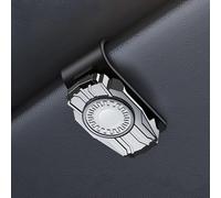 TWQBHSH Car Sun Visor Glasses Holders, Compatible with Aston Martin Rapide Lagonda Taraf Rapide E, One Handed Operation Padded Holder Clip Car Accessories Interior,Silver