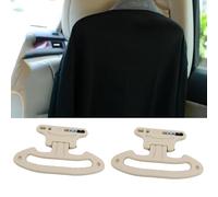 TWQBHSH Compatible with Hyundai Azera Genesis Rohens Equus, 2 Pcs Car Back Seat Headrest Hanger Seat Coat Holder Multi Purpose Car Accessory,Beige