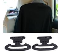 TWQBHSH Compatible with Hyundai LA FESTA Celesta VERNA RV Accent, 2 Pcs Car Back Seat Headrest Hanger Seat Coat Holder Multi Purpose Car Accessory,Black