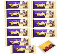 Twrl White Dipped Limited Edition Chocolate Bar 43g with Gift Box (V) - Smooth White Chocolate Coating with Classic Twrl Flake Layers Inside (12 x Bars)