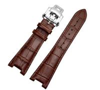 TWRQA Genuine Leather Watch Band Fit For Patek Philippe 5711 5712G Nautilus Brown Black Blue Soft Cowhide Watch Straps 25mmX13mm (Color : Brown, Size : 25-13mm)