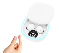 TWS Wireless Bluetooth 5.4 Small Invisible Mini Earbuds In Ear ENC Noise Cancelling Soft Headphones Micro Ear Buds for Smaller Ears Hidden Tiny Earphones with Mic for iPhone Android Work Sleep Sports