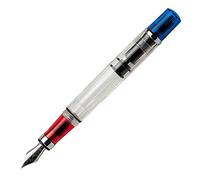 Twsbi Diamond 580 RBT Fountain Pen, Transparent, Blue / Red, M7446070 - EF