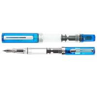 TWSBI Fountain Pen Eco Blue Transparent Piston Loading Steel Nib F/M 13.2 cm