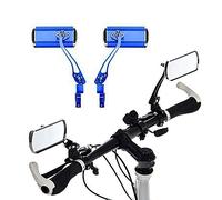 Twshiny Bike Mirrors, 1 Pair Aluminium Mountain Bicycle Motor Scooter Rear View Back Mirror Wing Mirror