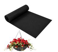 TWSOUL Fabric Liner,Felt Planter Liner Roll Non Woven for Large Veg Trough Outdoor Raised Bed PlanterLiner Non Woven,Black Vegetable Trugs Herb Planter Liner,Heavy Duty Plant Grow Bags -160cm x 290cm