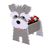 TWSOUL Garden Dog Planter - Large Flower Pot for Cactus, Air Plants - Home Office Decoration (Chenille)