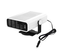 TWSOUL Portable Car Heater 12V, 120W Windshield Fast Heating Defroster Automobile Heater Demister Outlet Plug in Cigarette Lighter for All Cars (White)