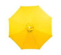 TWSOUL Replacement Parasol Fabric Cover, 2.7 m 8 Ribs Parasol Replacement Canopy Cover, Anti-Ultraviolet Patio Umbrella Cloth Cover (Yellow, 2.7 m / 8 Ribs)