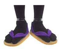 TWSTIV Cosplay Kimetsu No Yaiba Kamado Tanjirou Nezuko Shoes Geta Clogs Slippers with Tabi Socks, Kochou Shinobu, M