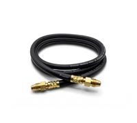 TWSupply 6 ft Argon Inert Gas Welding Hose - 5/8" UNF-18RH Fittings Both Ends - Flexible Rubber Flow Hose for Argon, CO2 and Helium MIG TIG Welding