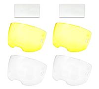 TWSupply Variety Lens Pack for ESAB Sentinel A60 Welding Helmet - 2 Amber Outside Lenses, 2 Clear Outside Lenses, 2 Clear Inside Lenses - Fits A60 Only