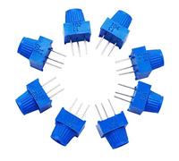 TWTADE / 8pcs 3386p Potentiometer 1K 5K 10K 100K Ohm Each 2pcs Breadboard Trim Potentiometer kit with Knob