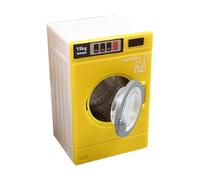TWTCZOZ 1:12 Scale Toy Washing Machine, Realistic Miniature Washing Machine Model for Role Playing And Realistic Representation of Daily Scenes, yellow