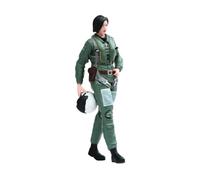 TWTCZOZ 1:24 Officer Figure, Collectible Diorama Miniature, DIY Project Miniature Figurine, Home Accessory, Female